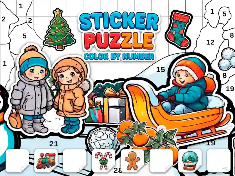 Sticker Book Puzzle: Color By Number — безкоштовна онлайн гра
