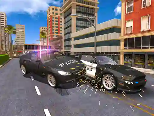 Police Car Stunt Simulation 3d — безкоштовна онлайн гра