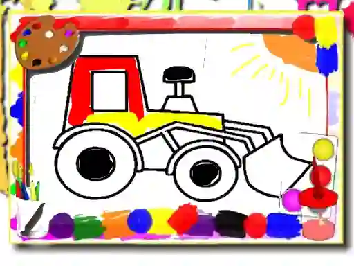 Back to School: Kids Car Coloring — безкоштовна онлайн гра