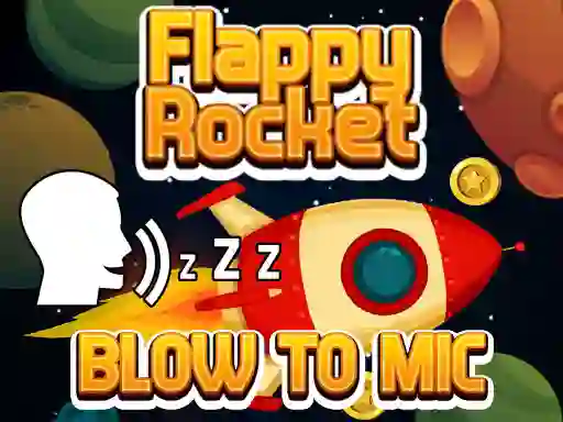 Flappy Rocket With Blowing — безкоштовна онлайн гра