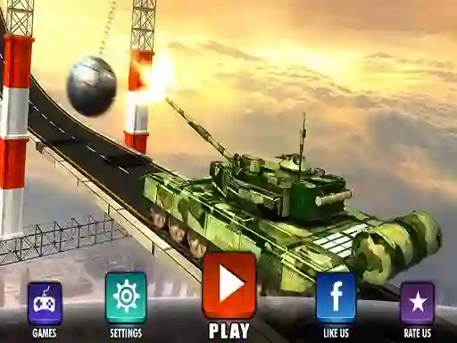 Impossible Army Tank Driving Simulator Tracks — безкоштовна онлайн гра