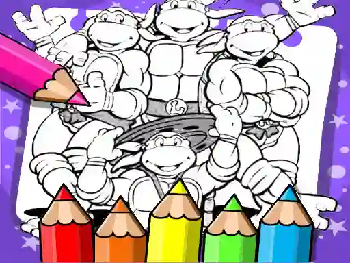 Ninja Turtle Coloring Book — безкоштовна онлайн гра