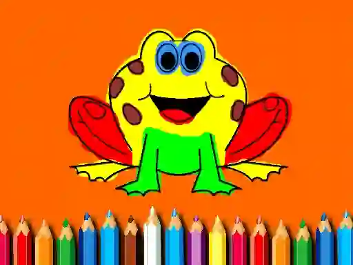 Back To School: Frog Coloring Book — безкоштовна онлайн гра