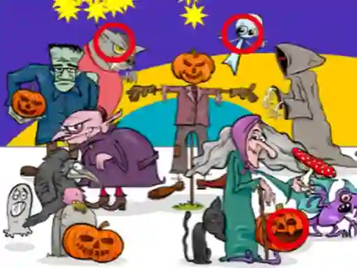 Find 5 Differences Halloween — безкоштовна онлайн гра