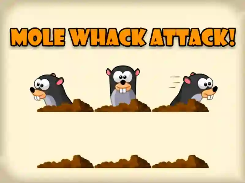 Mole Whack Attack — безкоштовна онлайн гра