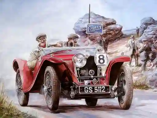 Painting Vintage Cars Jigsaw Puzzle 2 — безкоштовна онлайн гра