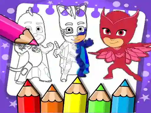 PJ Masks Coloring Book — безкоштовна онлайн гра