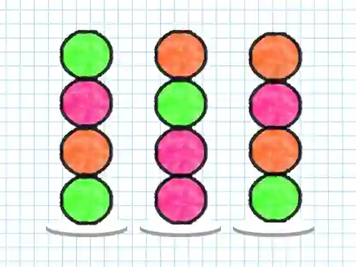 Ball Sort Paper Note — безкоштовна онлайн гра