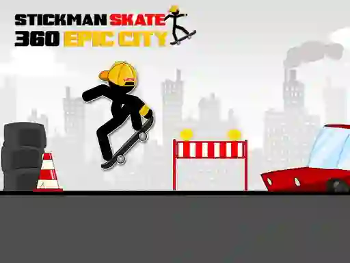Stickman Skate 360 Epic City — безкоштовна онлайн гра