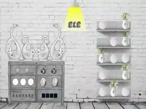 Black and white House Escape — безкоштовна онлайн гра