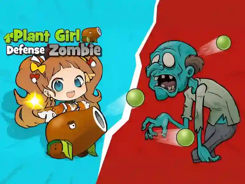 Plant Girl Defense Zombie — безкоштовна онлайн гра