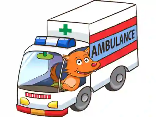 Cartoon Ambulance Puzzle — безкоштовна онлайн гра