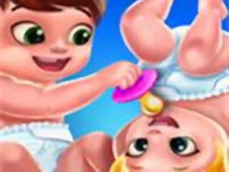 Baby Twins Caring Day — безкоштовна онлайн гра