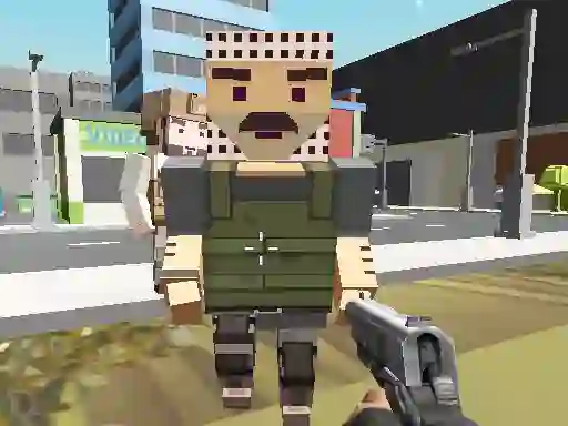 Block Pixel Cop: Gun Craft In Robbers World — безкоштовна онлайн гра