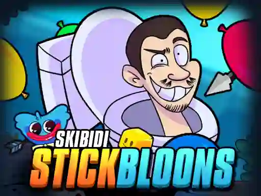 Skibidi Stick Bloons — безкоштовна онлайн гра