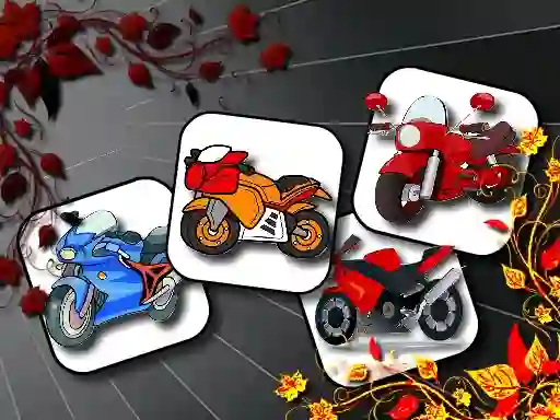 Cartoon Motorbikes Memory — безкоштовна онлайн гра