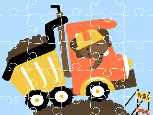 Dumper Trucks Jigsaw — безкоштовна онлайн гра