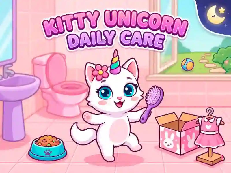 Kitty Unicorn Daily Care — безкоштовна онлайн гра