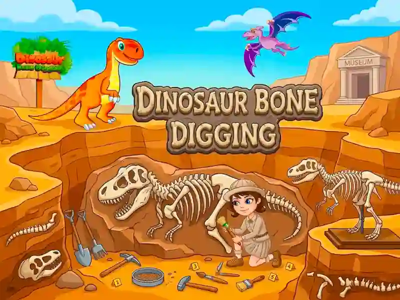 Dinosaur Bone Digging — безкоштовна онлайн гра