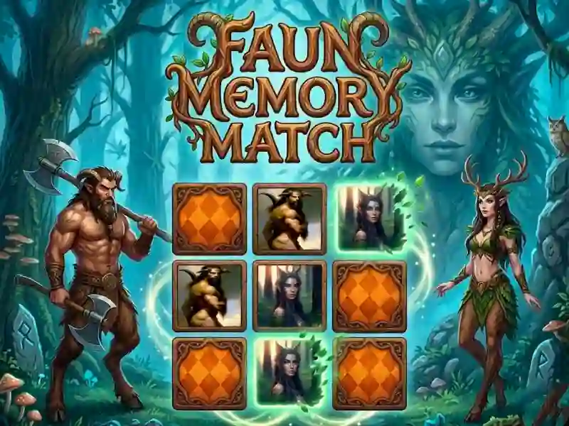 Faun Memory Match — безкоштовна онлайн гра