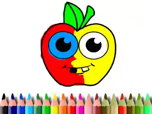 Back To School: Apple Coloring Book — безкоштовна онлайн гра