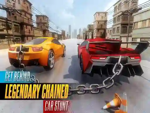 Chained Car Stunts Race Mega Ramp — безкоштовна онлайн гра