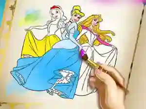 Princesses Coloring Book — безкоштовна онлайн гра
