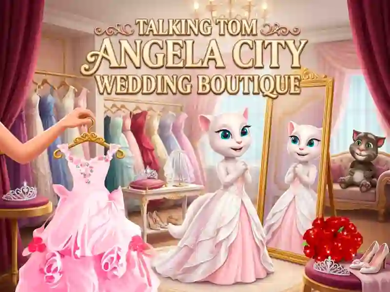 Talking Tom Angela City Wedding Boutique — безкоштовна онлайн гра