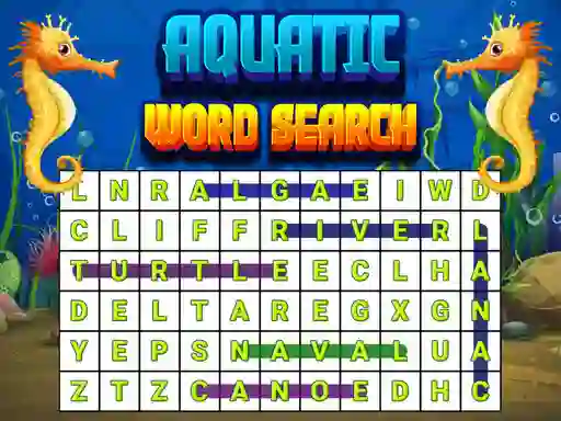 Aquatic Word Search — безкоштовна онлайн гра