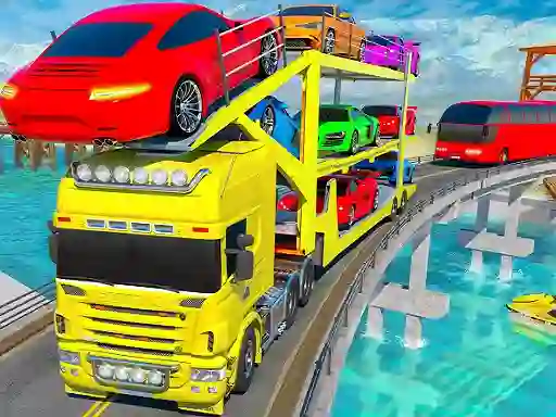 Crazy Mega Car Transport Truck Game — безкоштовна онлайн гра