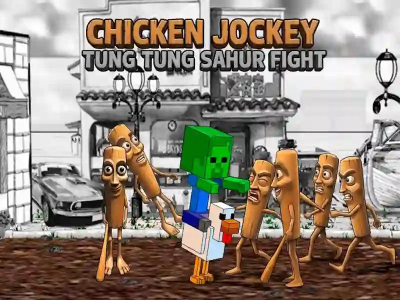 Chicken Jockey Tung Tung Sahur Fight — безкоштовна онлайн гра