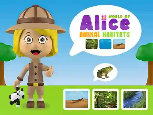 World of Alice Animal Habitats — безкоштовна онлайн гра