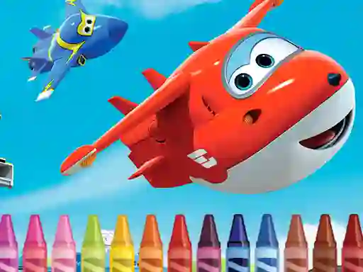 Superwings Coloring — безкоштовна онлайн гра