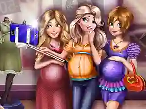Princesses Pregnant Selfie — безкоштовна онлайн гра