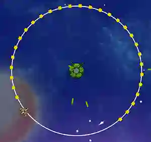 Orbit Avoider — безкоштовна онлайн гра