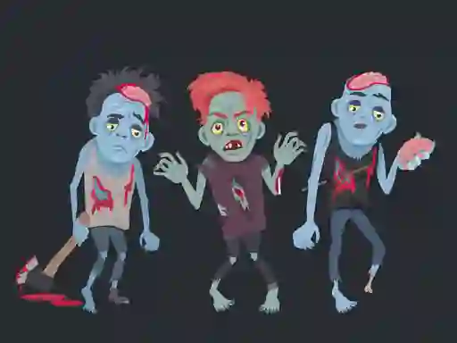 Zombies and Skeletons Coloring — безкоштовна онлайн гра