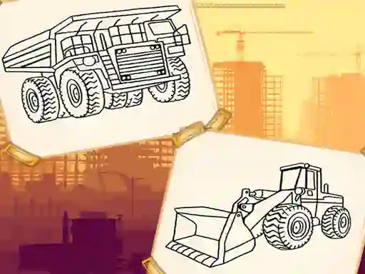 Construction Trucks Coloring — безкоштовна онлайн гра