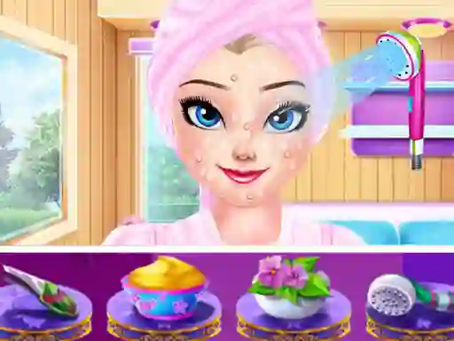 Elsa Holiday Spa Relax — безкоштовна онлайн гра