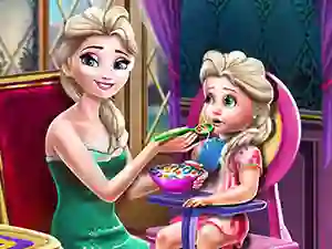 Ice Queen Toddler Feed — безкоштовна онлайн гра