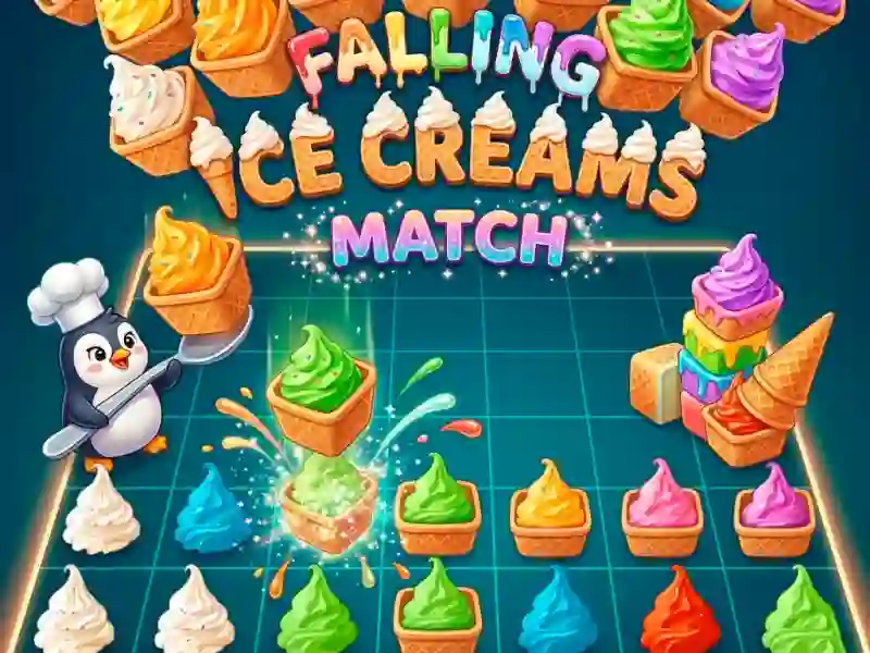 Falling Ice Creams Match — безкоштовна онлайн гра