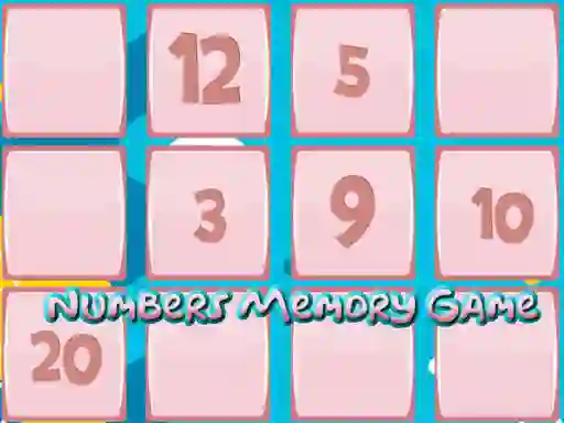 Memory Game With Numbers — безкоштовна онлайн гра