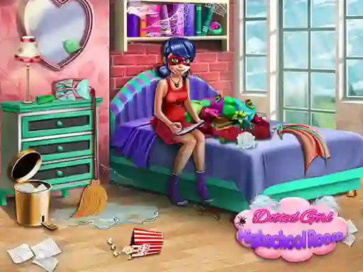Dotted Girl: Highschool room — безкоштовна онлайн гра