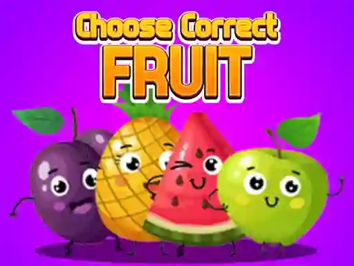 Choose Correct Fruit — безкоштовна онлайн гра