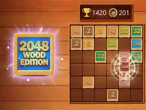 2048 Wooden Edition — безкоштовна онлайн гра
