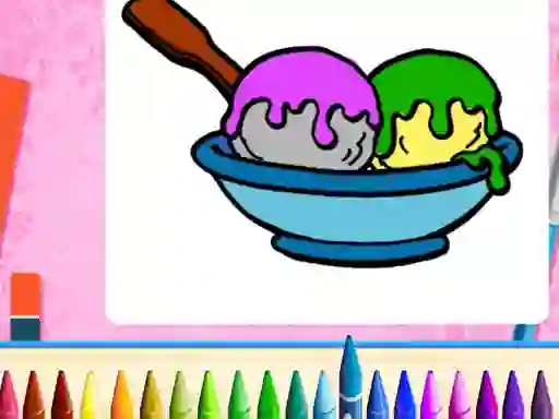Online Ice Cream Coloring — безкоштовна онлайн гра