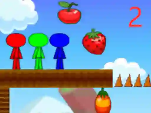 Stickman Bros In Fruit Island 2 — безкоштовна онлайн гра