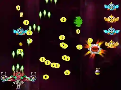 Space Attack Chicken Invaders — безкоштовна онлайн гра