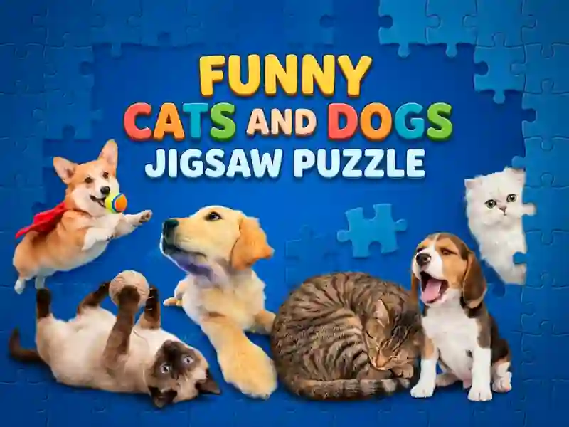 Funny Cats And Dogs Jigsaw Puzzle — безкоштовна онлайн гра
