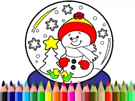 Back To School: Christmas Coloring Book — безкоштовна онлайн гра