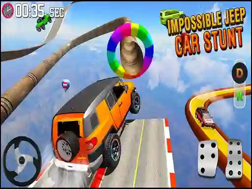 GT Jeep Impossible Mega Dangerous Track — безкоштовна онлайн гра